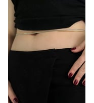 İki Zincirli Bel Takısı 60cm, 70cm, 80cm  Sevgili Takı Koleksiyonu (Gümüş)