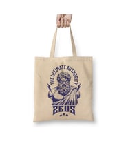 Greek god Zeus Greek Mythology Yunan Tanrısı Mitoloji Bez Çanta Alışveriş Çantası Plaj Çantası (Beyaz)