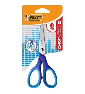 Bic Comfort Yumuşak Tutaçlı Makas 13 cm Mavi 