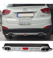 Hyundai İx35 Gri Difüzör Difizör Yuvarlak Egzoz Görünüm Kulaklı Tip