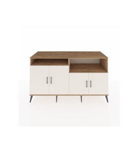 Kronos Konsol 4 Raflı 4 Kapaklı 176x59x99 Çam-Aytaşı/Çam