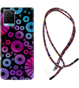 Vivo Y11S Y21S Y20 Y20S Y70 Kılıf Boyun Asklı Rasta Silikon Daireler 1751
