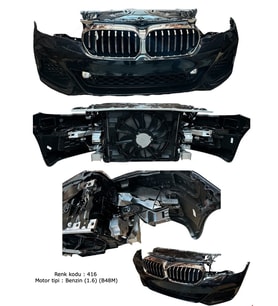 BMW 5 Serisi G30 LCI 2020 ve Sonrası Uyumlu Ön Tampon Panel Radyatör Seti (Dolu)