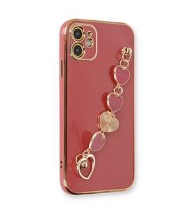 Iphone 12 Kılıf Esila Silikon - Kırmızı