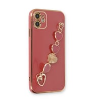 Iphone 12 Kılıf Esila Silikon - Kırmızı