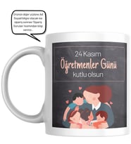 24 Kasım Öğretmenler Gününe Özel Kupa Bardak Tasarımı 06