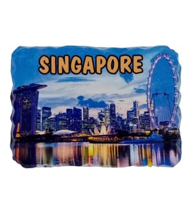 Singapur Temalı Kırık Magnet (Karışık)
