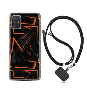 Samsung a71 A72 A73 A7 A9 2018 C7 C9 Kılıf Boyun Askılı Silikon Zigzaglar 1651