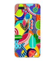 PrintiFy Oppo A5S ile Uyumlu Retro Color 6  Kamera Korumalı Şeffaf  Kılıf