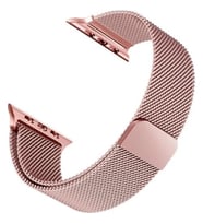 Mi7a Apple Watch Uyumlu Seri 7 6 5 4 3 2 1 Se 42MM-44MM-45MM Metal Hasır Milano Kordon Kayış Mıknatıslı