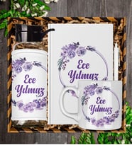 Kişiye Özel Tasarım Defter Kalem Matara Ve Kupa Hediye Seti 104839