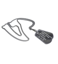 Orjinal Asker Künyesi - Lazer Kazıma - Army Dog tag (Gümüş)