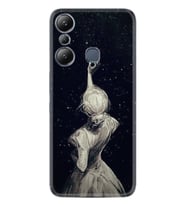 Infınix Hot 20i Kılıf Resimli Desenli Baskılı Silikon Star Woman 1332