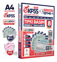 2028 EKPSS Ortaöğretim İşitme-1 ÖSYM Çıkmış Soru Tıpkı Basım Soru Kitapçıkları 8li TG Deneme Paketi