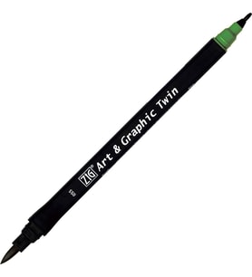 Zig Art & Graphic Twin Marker Çizim Kalemi 55 Green Earth 
