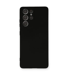 Samsung Galaxy S21 Ultra Kılıf Nano İçi Kadife Silikon - Siyah