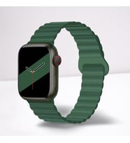 Cosmostech Akıllı Saat Watch için Uyumlu 42MM 44MM 45MM 49MM 1/2/3/4/5/6/se/7/8/ultra Magnetli Kordon ve Kayışı Yeşil
