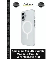 Samsung A17 4G Uyumlu MagSafe Özellikli Sert MagSafe Kılıf Kapak Çeşitleri Cep Koruyucu Koruma Kabı