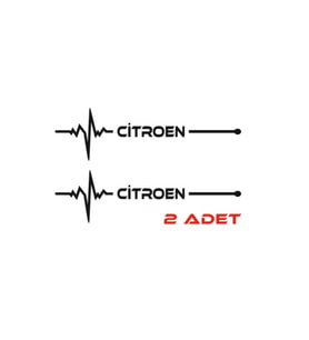 Citroen İçin Uyumlu Aksesuar Nabız Sticker 30*8 Cm