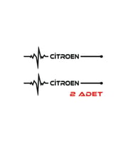Citroen İçin Uyumlu Aksesuar Nabız Sticker 30*8 Cm
