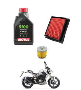 Benelli 125 S Motul Bakım Seti Hava Filtresi ve Yağ Filtresi Set