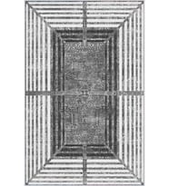 Eliana Home Baskılı, Yıkanabilir Kaymaz Taban Salon Halısı LNA0063-SM17 100x150 cm (Gri)