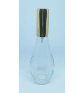 PARFÜM ŞİŞESİ 70 ML (4 ADET) BOŞ AMPUL ŞİŞE SARI METAL VALF VE KAPAK