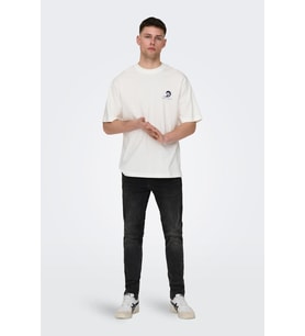 ONLY & SONS ONSWARP SKINNY WB 9095 DCC DNM NOOS 22029095 (Siyah)