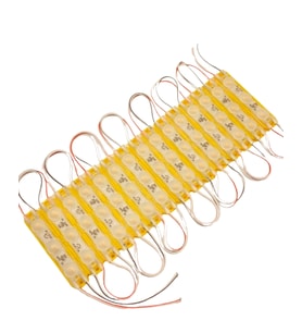 20 Adet 12 Volt 1.5 Watt 3 Lensli Amber 2835 SMD Led Modül IP65 Modül