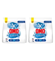 Omo Active Fresh Beyazlar Toz Deterjanı 1.5 Kg   2 Adet