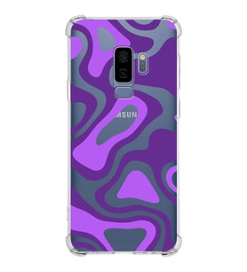 Samsung Galaxy S9 Plus  Köşe Korumalı Antişok Kapak Renkli Desen Tasarımlı Şeffaf Silikon Kılıf