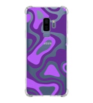 Samsung Galaxy S9 Plus  Köşe Korumalı Antişok Kapak Renkli Desen Tasarımlı Şeffaf Silikon Kılıf