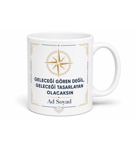 Geleceği Düşünen Arkadaşa Vizyoner Lider Geleceğin Ceosu Kupa Bardak Hediye