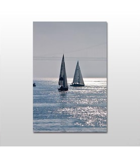 Yelkenli Kanvas Tablo 160X80 (Karışık)