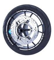 Reflektif Gri Moto GP Stili Jant Şeridi Sticker Reflektif, Floresan, Özel Renkle