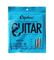 Orphee VX120 Bas Gitar Teli Seti (Orta Seviye - Nikel Kaplama)  Çelik Çekirdek, Güçlü Bas Frekansları, Korozyona Dayanıklı Yapı, Uzun Ömürlü Sinyal Gücü  Uyum: 4 Telli Standart Bas Gitarlar