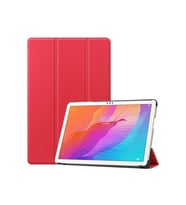 Huawei MatePad T10 Uyumlu Zore Smart Cover Standlı 1-1 Kılıf (Kırmızı)