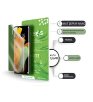 Samsung Galaxy NOTE 3 9000 NANO Ekran Koruyucu ULTRA İnce Esnek MAT ŞEFFAF - Umbos
