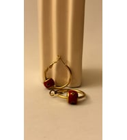 Kashpanya gold çelik küpe