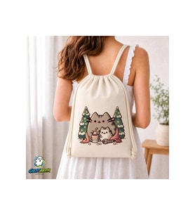 Pusheen Büzgülü Keten Çanta C247