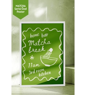 Mim and More x Luminara Studio Home Bar Matcha Break 11am 3rd Room Kitchen Poster