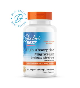 High Absorption Magnesium Lysinate Glycinate ,Relaxation & Sleep 100 mg, 240 Tablets