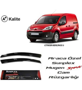 Citroen Berlingo Cam Rüzgarlığı Mugen Tip Sunplex 2li 2008 Sonrası
