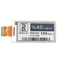 2.13” OPM021B1 Paper Lcd Fiyat Etiketi Reklam Gösterge Kağıt Ekran 250x122 Çözünürlük Düşük Güç Tüke