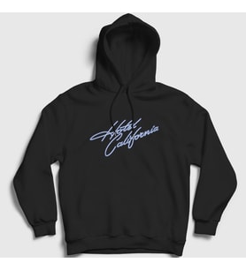 Presmono Unisex Siyah Hotel California Eagles Kapüşonlu Sweatshirt 145127tt