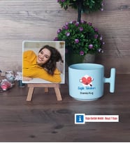 Sağlık Teknikeri Fotoğraflı Dekoratif Taş, Kupa Bardak Beyaz HediyeTıp Bayramı Hediyesi (Model 12)