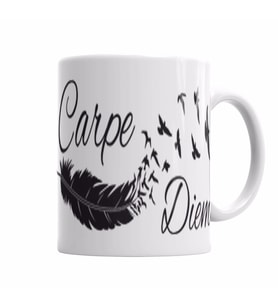 carpe diem  Kupa Bardak Porselen