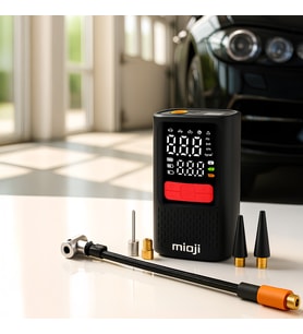 Mioji 11C 4000mAh Taşınabilir Hava Pompası + Powerbank (Siyah)