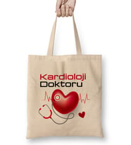 Kardioloji Doktoru Bez Çanta Uzun Saplı