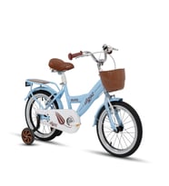 TommyBike Latte Sepetli, Elcikli 16 Jant Çocuk Bisikleti, 4-6 Yaş Çocuk Bisikleti (Bebek Mavisi)